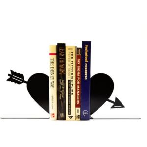 Heart & Arrow Bookends - Knob Creek Metal Art