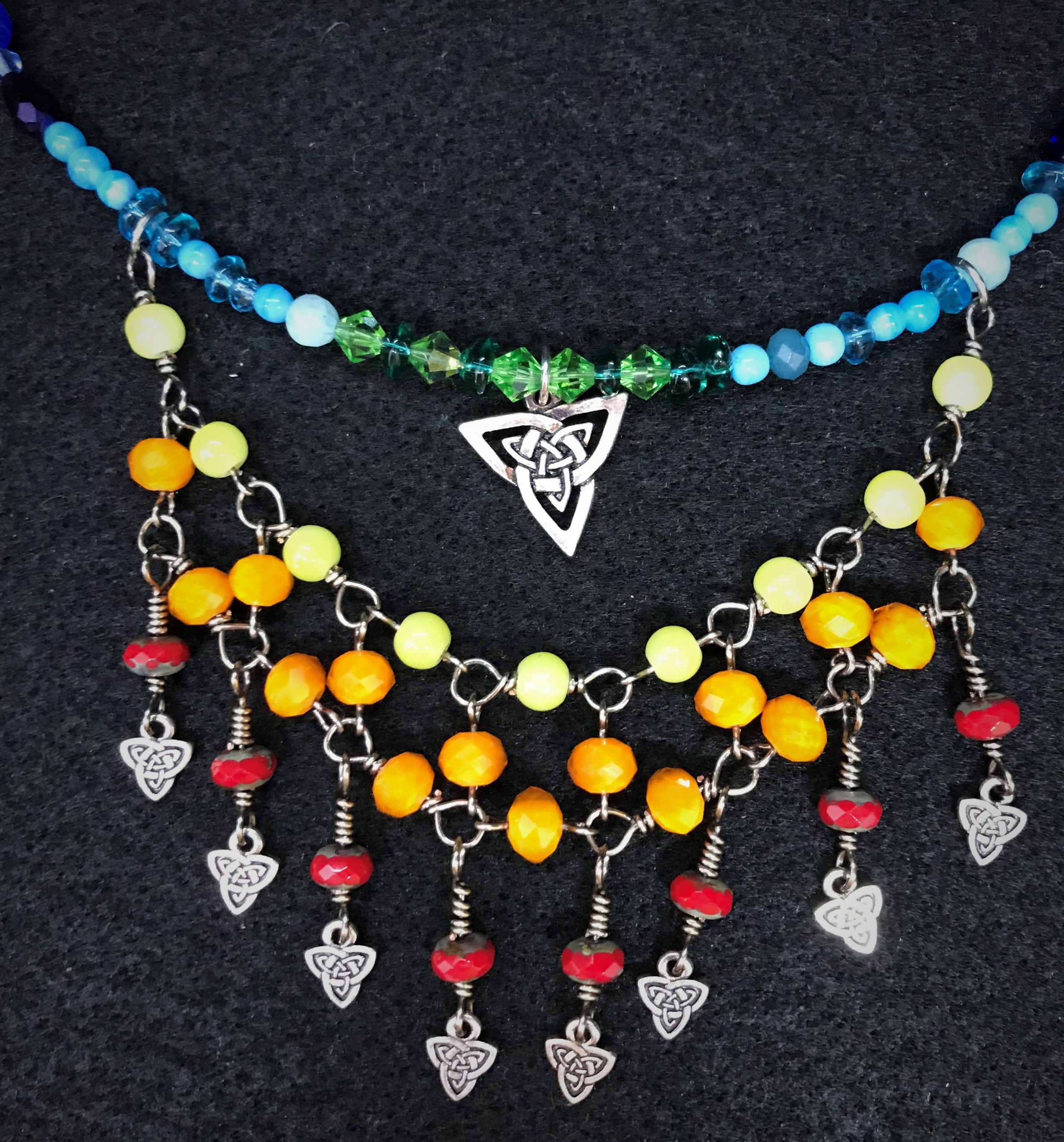 Chakra Bib Necklace - Sally Sorbello