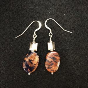 Tiger Gold-Stone Earrings - Sarah Amendola