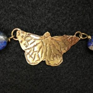 Bronze, Brass, and Lapis Bracelet - Rose Mendez