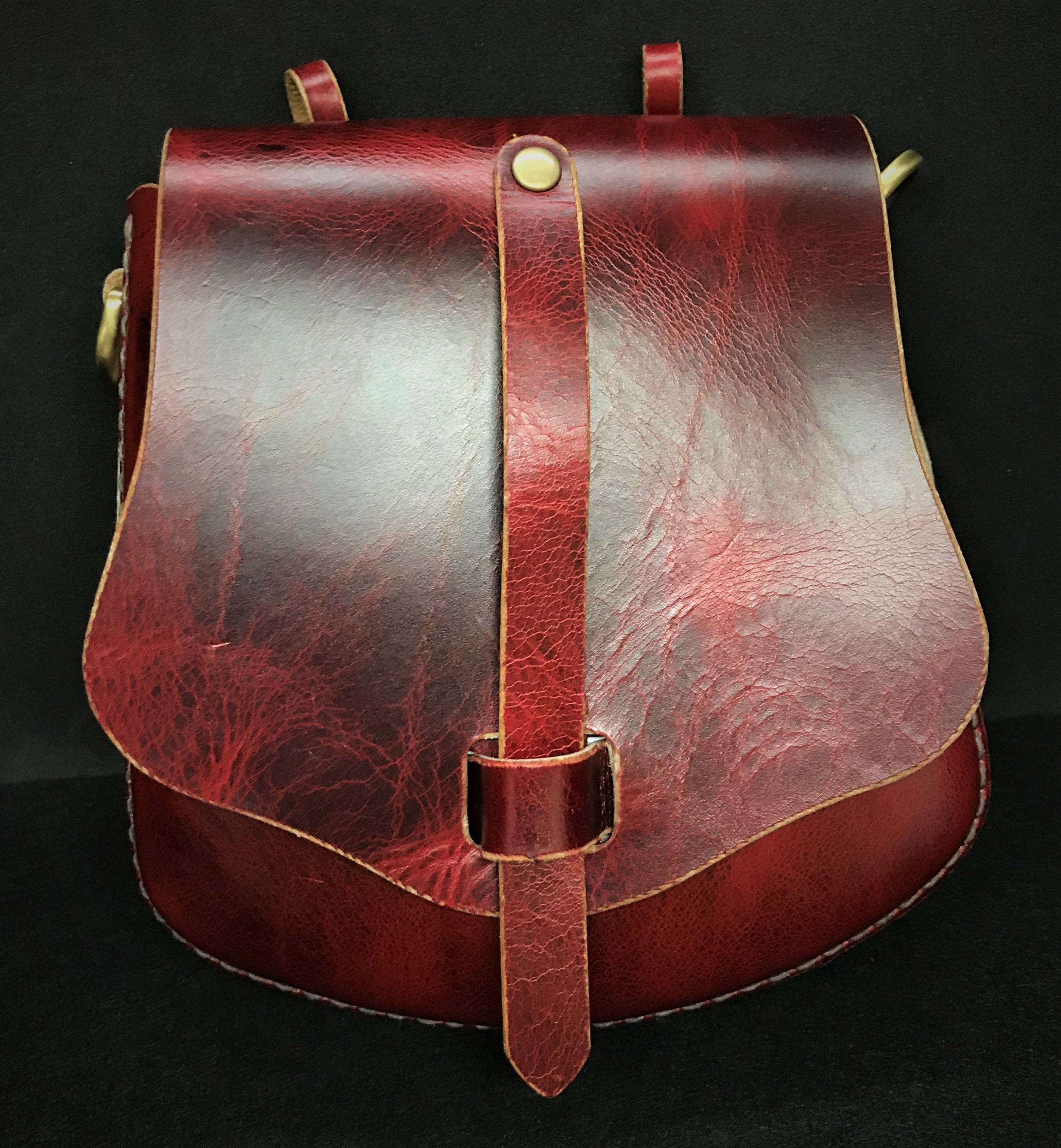 Red Leather Corset Bag - Kevin Firmin