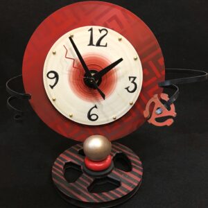 Tape Reel Vinyl Record Standing Clock - Deborah Dickinson