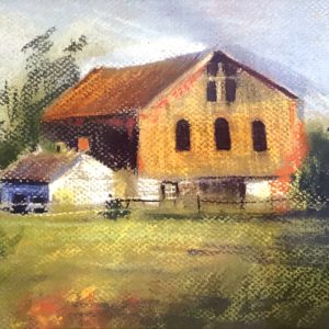 'Pastoral Barn' Watercolor Print - Cath Howard