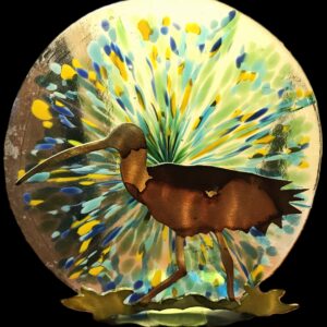 Dichroic Glass Sandpiper Standing Suncatcher- Jennifer Strickland