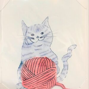 Happy Cat Card - Gail Rudisill