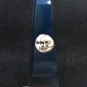 Blue Agate Full Moon Crystal - Michelle Arsenault