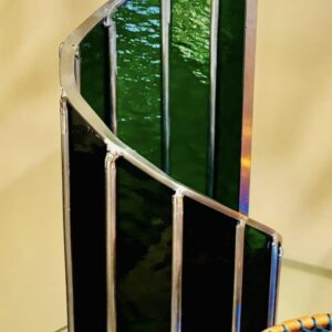 Green Spiral Tea Light Tower - Blonde Moments