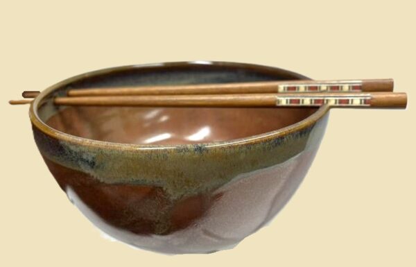 Noodle Bowl with Chopsticks - Tameria Martinez