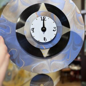 Wisteria Dream Vinyl Record Clock - Deborah Dickinson