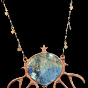 Reversable Labradorite Pendant Necklace - Rebecca Burrell