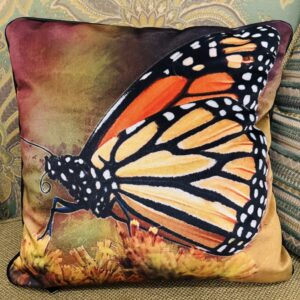 Monarch Butterfly Pillow - Kim Lowrie