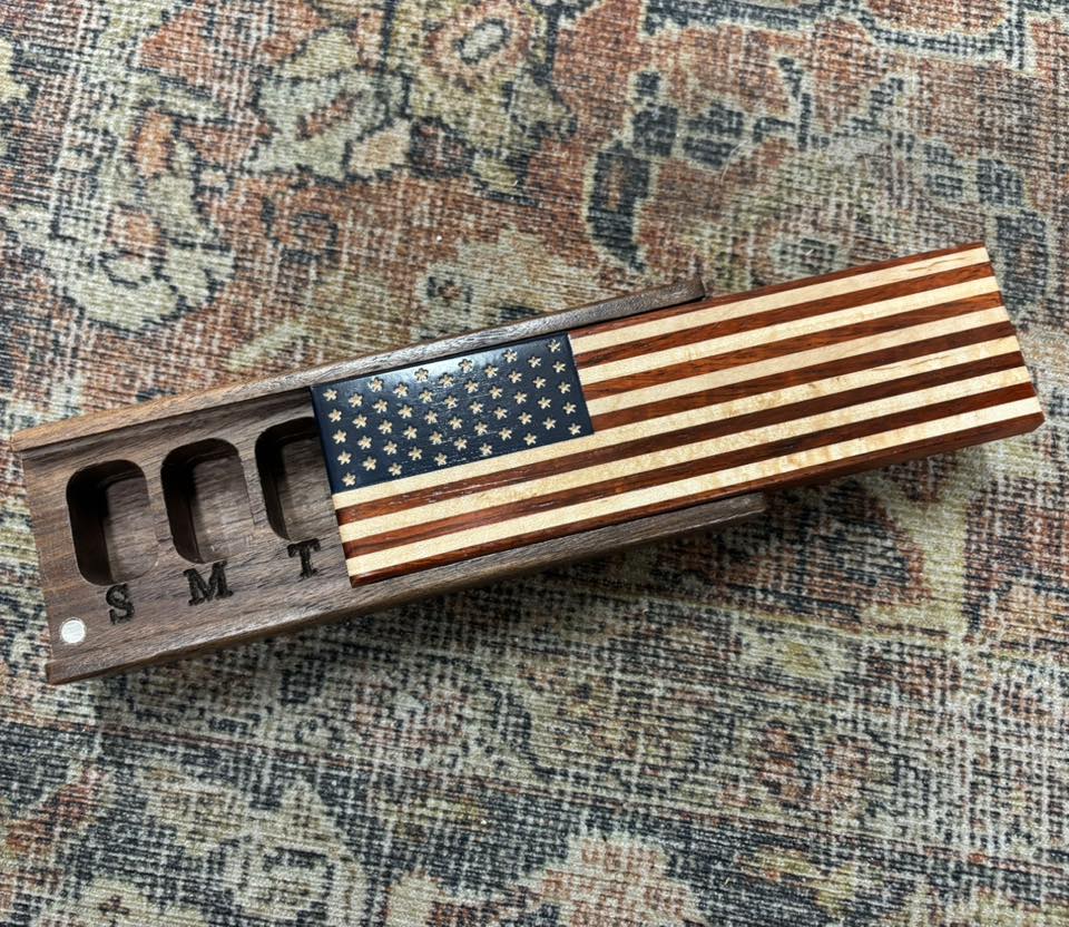 American Flag Pill Box - Nelson Stayman