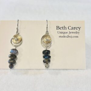 Labradorite Dangle Earrings - Beth Carey
