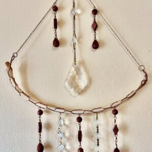 Goldstone Deer Bone Suncatcher - Phoenix Engravings