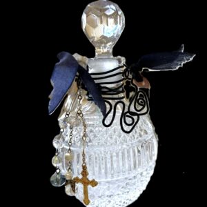 Clear Cross Wishing Bottle - Holly Priester