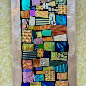 Dichroic Glass and Metal Wall Art 5 X 9 - Jennifer Strickland