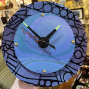 Blue Baby Wall Clock - Deborah Dickinson