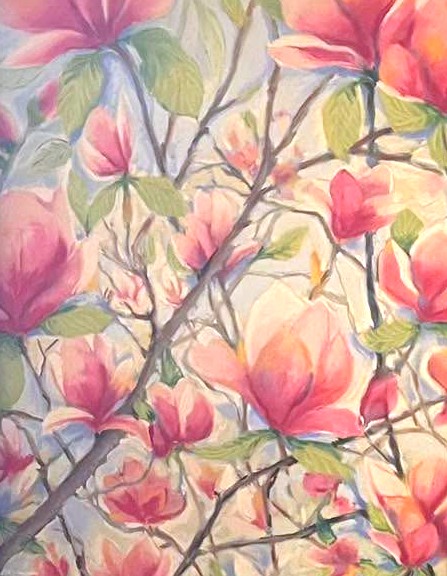 'Magnolias Bloom Last' Original Painting - Amy Berringer