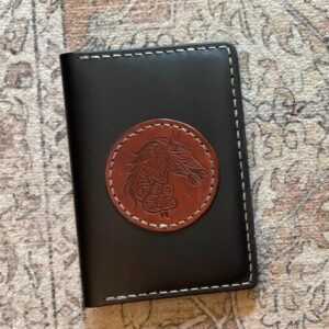 Brown Passport Cover with Horse Emblem - Kevin Firmin