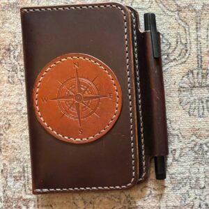 Brown Field Book Cover with Emblem - Kevin Firmin