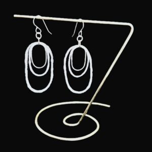Large Stacked Ovals Earrings - Manya Vee