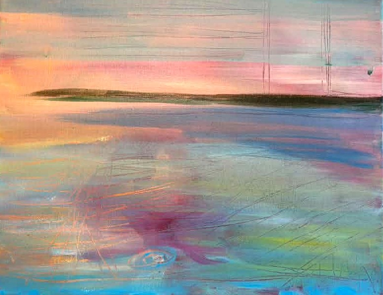 'Chincoteague Sunset' Original Painting - Jannon Baer